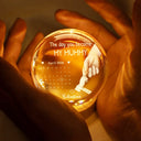 Calendar,Icon,Gift For Mother,New Mom,New baby,Happy - Calendar Our First Mother's Day The Day You Became My Mom - Personalized Crystal Globe Lamp