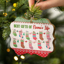 Grandkids Best Gifts Of Life - Gift For Grandparents - Personalized Custom Wooden Ornament, Aluminum Ornament