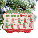 Grandkids Best Gifts Of Life - Gift For Grandparents - Personalized Custom Wooden Ornament, Aluminum Ornament