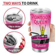 Pontoon Queen Classy - Personalized Custom Tumbler