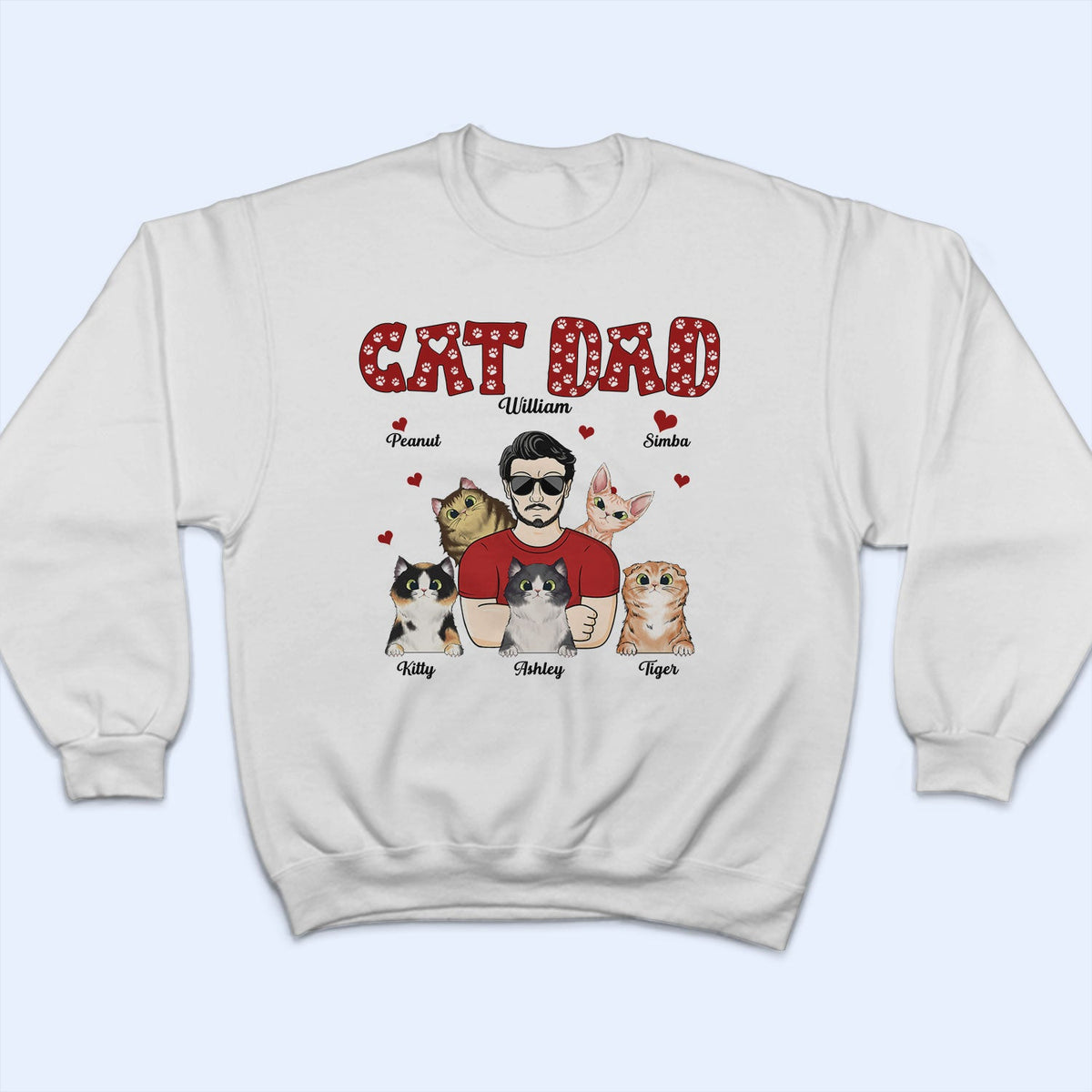 Cat Mom Cat Dad - Birthday Gift For Mother, Father, Pet Lovers - Personalized Custom T Shirt