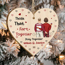 Those That Fart Together Stay Together - Funny Christmas Gift For Couples, Husband, Wife, Girlfriend, Boyfriend - Personalized Custom Shaped Wooden Ornament