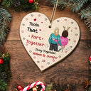 Those That Fart Together Stay Together - Funny Christmas Gift For Couples, Husband, Wife, Girlfriend, Boyfriend - Personalized Custom Shaped Wooden Ornament