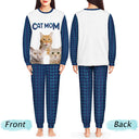 Custom Photo Cat Mom Cat Dad - Gift For Cat Lovers - Personalized Unisex Pajamas Set