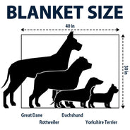 Custom Photo Pet Dog Cat Square Background - Personalized Pet Blanket
