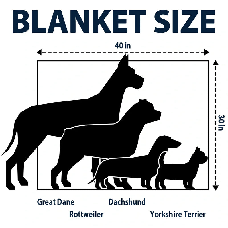 Custom Photo Pet Dog Cat Square Background - Personalized Pet Blanket