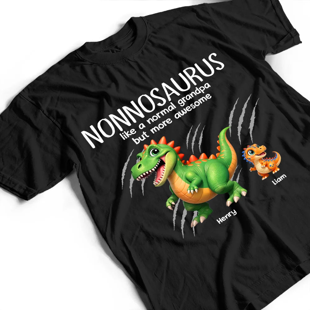 Gift For Father, Gift For Grandpa, Love - Papasaurus Like A Normal Grandpa But More Awesome - Personalized T Shirt