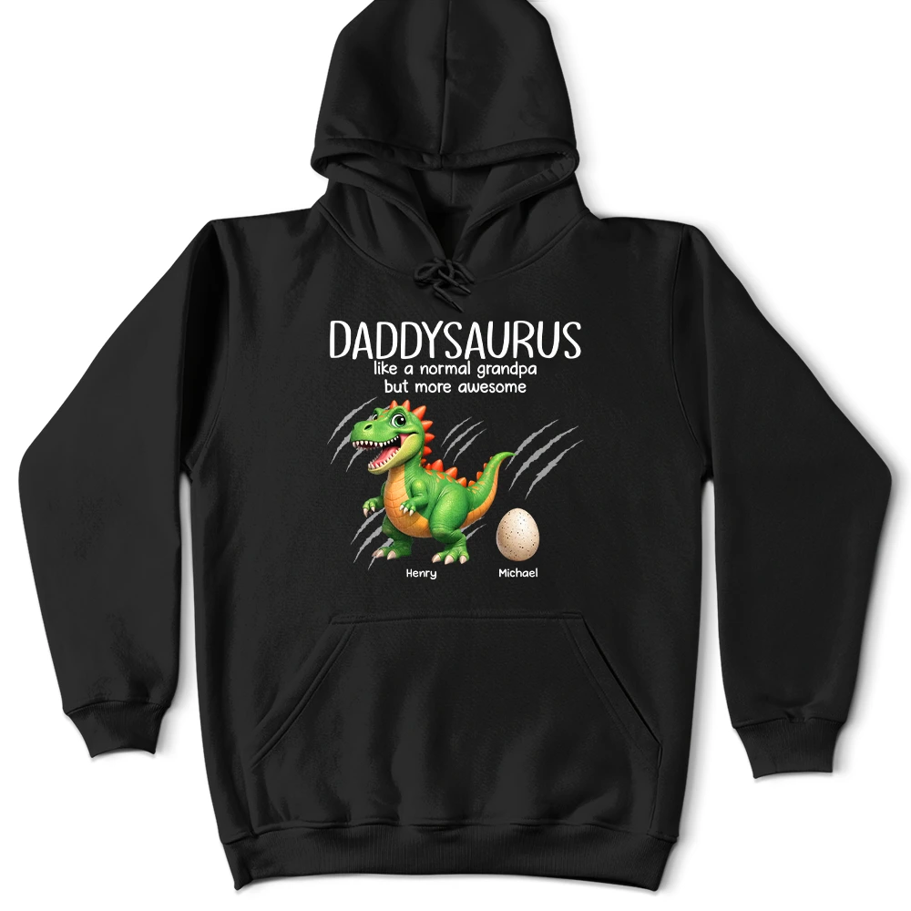 Gift For Father, Gift For Grandpa, Love - Papasaurus Like A Normal Grandpa But More Awesome - Personalized T Shirt