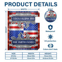Family,Independence Day,America 250th,Happy - Patriotic Faux Metal Family Monogram - Personalized Mailbox Cover