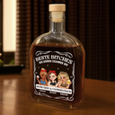 Vector,German,Non-Eng,Gift For Bestie,Old Best friends,Best friends' Hobby,Gift For Women,Funny - Wir Passen Zusammen Wie Betrunken Und Unordentlich - Personalisierte Whiskyflasche