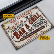 Personalized Grilling Proudly Serving You Bring Custom Doormat