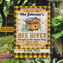 Personalized Honey Bee Bee Hives Flannel Custom Flag