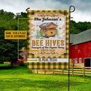 Personalized Honey Bee Bee Hives Flannel Custom Flag