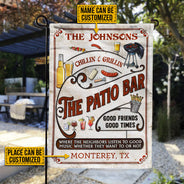 Personalized Patio Grilling Red Listen To The Good Music Chillin Custom Flag