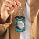 New Mom,New Dad,Gift For Mother,Gift For Father,Family,Happy - Moon Phase Custom Photo The Night You Became My Mommy - Personalized Aluminum Keychain