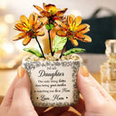 Gift For Daughter,Mom - Daughters (Adult),Grandma - Grandkids,Love - Custom Photo Pencil Sketch The Only Thing Better Than Being Your Mother - Personalized Glass Flower Plant Pot