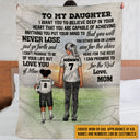 Personalized Soccer Parent And Child Never Lose Custom Fleece Blanket