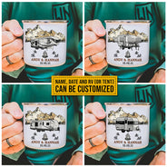 Personalized Camping Adventure Begins Customized Campfire Mug