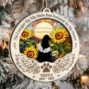 Christmas,Sad,Pet Lovers,Memorial - Pet Angel Forever Loved - Personalized 2-Layered Mix Ornament