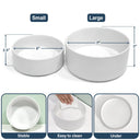 Pet Lovers, Pet Mom, Pet Dad, Pet Couple, Dog Lovers, Cat Lovers - Custom Photo Dog Cat Face With Stripe Pattern - Personalized Pet Bowl