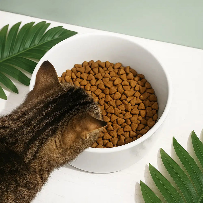 Cat Lovers,Cat Mom,Cat Dad - The Meows Are Lies - Personalized Pet Bowl