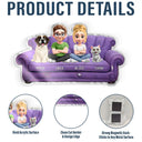 Pet Lovers, Pet Mom, Pet Dad, Pet Couple - Pet Couple Pet Mom And Dad - Personalized Acrylic Fridge Magnet