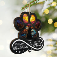 Pet Lovers, Sad, Christmas, Memorial - Pet Forever In My Heart Always Loved - Personalized 2-Layered Mix Ornament