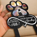 Pet Lovers,Pet Mom,Pet Dad,Memorial - Pet Forever In My Heart Always Loved - Personalized Metal Garden Stake