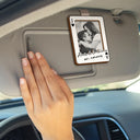 Gift For Couples,Gift For Husband,Gift For Wife,Gift For Boyfriend,Gift For Girlfriend,LGBT,Love,French - Photo Personnalisée Carte À Jouer Conduis Prudemment - Clip De Pare-Soleil De Voiture À Forme Spéciale Personnalisé