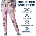 Gift For Couples,Gift For Husband,Gift For Wife,Gift For Boyfriend,Gift For Girlfriend,LGBT,Love,French - Photo Personnalisée J’aime Mon Amour - Pantalon De Pyjama Personnalisé