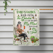 Gardening,Summer,Top Market,Gift For Yourself,Humorous,Vector - Plant Lady Lives Here - Personalized Flag