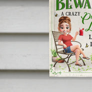 Gardening,Summer,Top Market,Gift For Yourself,Humorous,Vector - Plant Lady Lives Here - Personalized Flag