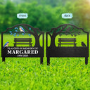 Memorial,Family,Gift For Grandparents,Parents,Sad - Planted In Memory Of - Personalized Metal Garden Stake