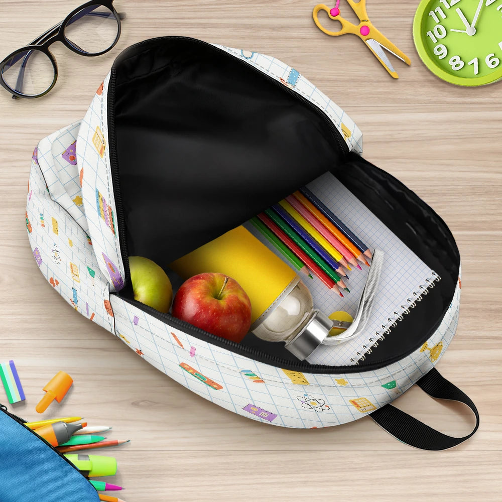 Gift For Kids, Back To School - Play Is Learning - Personalized Canvas Backpack