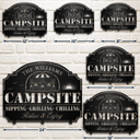 Poolside,Patio,Family - Pool & Patio Sipping Chilling - Personalized Cutout Metal Sign
