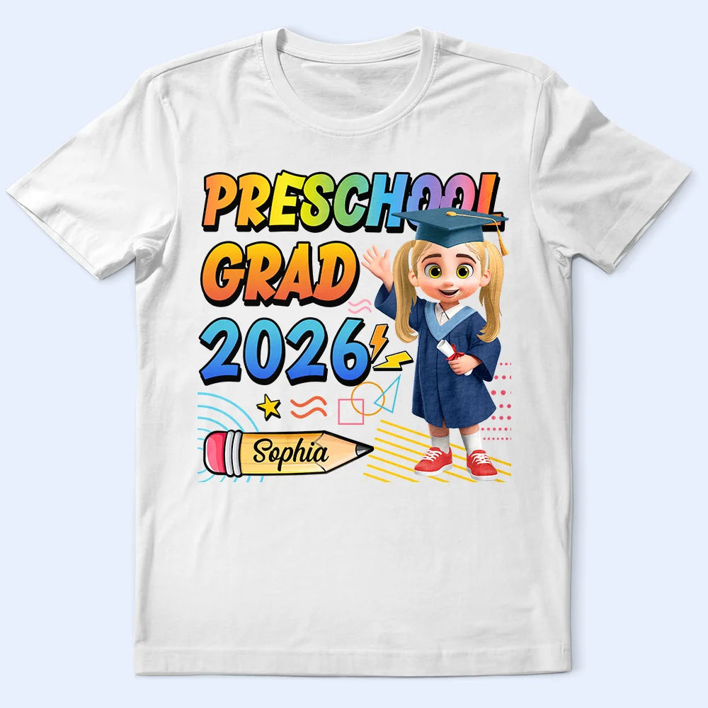 Preschool Kindergarten Graduation - Personalized T Shirt