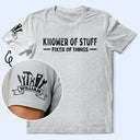 Top Market,Confident,Gift For Men,Gift For Yourself,Custom Text - Professional Problem Solver Knower Of Stuff Fixer Of Things - Personalized T Shirt