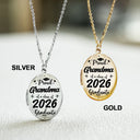 Happy,Graduation,Gift For Women,Gift For Men,Gift For Aunt,Gift For Uncle,Gift For Mother,Gift For Grandpa,Gift For Father,Gift For Grandma,Gift For Sibling,Gift For Sisters,Gift For Brothers - Custom Photo Proud Mom Dad Grandma Of Graduate - Personalized Locket Necklace