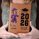Happy,Family,Gift For Yourself,Gift For Daughter,Gift For Son,Gift For Sisters,Gift For Brothers,Gift For Bestie,Gift For Sibling,Graduation - Proud Senior Graduate - Personalized Leather Journal