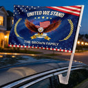 Independence Day, Happy, America 250th, Gift For Women, Gift For Men, Gift For Yourself, Family - Proud To Be An American 250th Anniversary USA - Personalized Car Flag