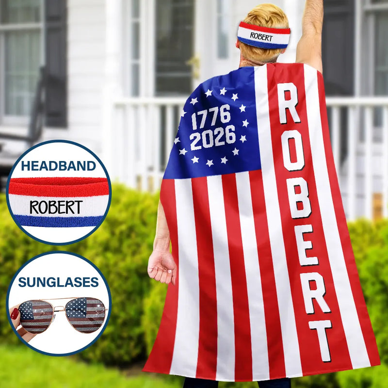 Independence Day,America 250th,Happy,Gift For Husband,Gift For Wife,Gift For Boyfriend,Gift For Girlfriend,Gift For Yourself,Gift For Women,Gift For Men - Proudly Celebrating 250 Years of Freedom - Personalized Costume Cape