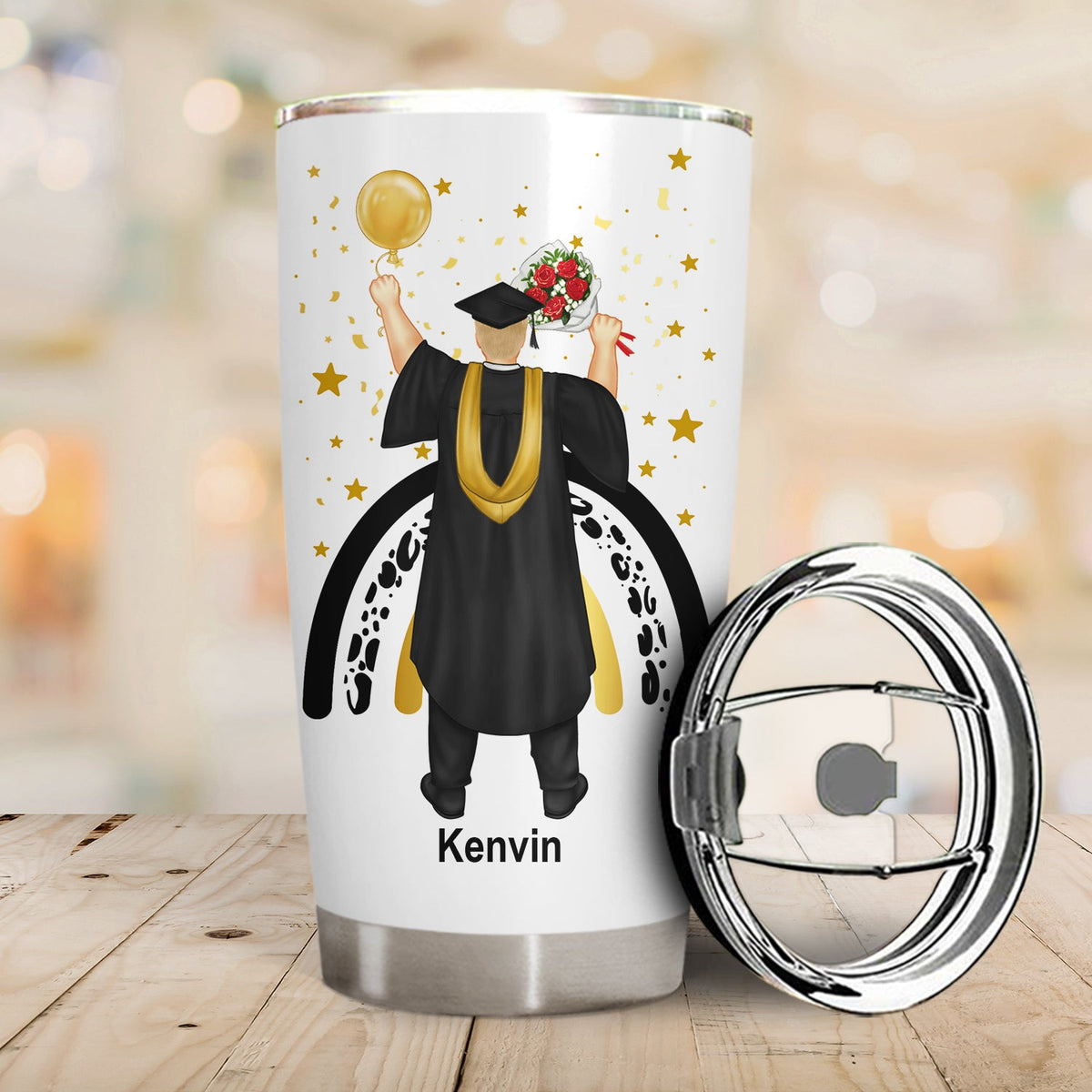 Graduate Nutrition Facts - Graduation Gift - Personalized Tumbler
