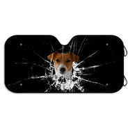 Custom Photo Cats Dogs Broken Glasses - Personalized Auto Sunshade
