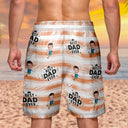 Custom Photo Best Dad Grandpa Ever - Personalized Unisex Beach Shorts