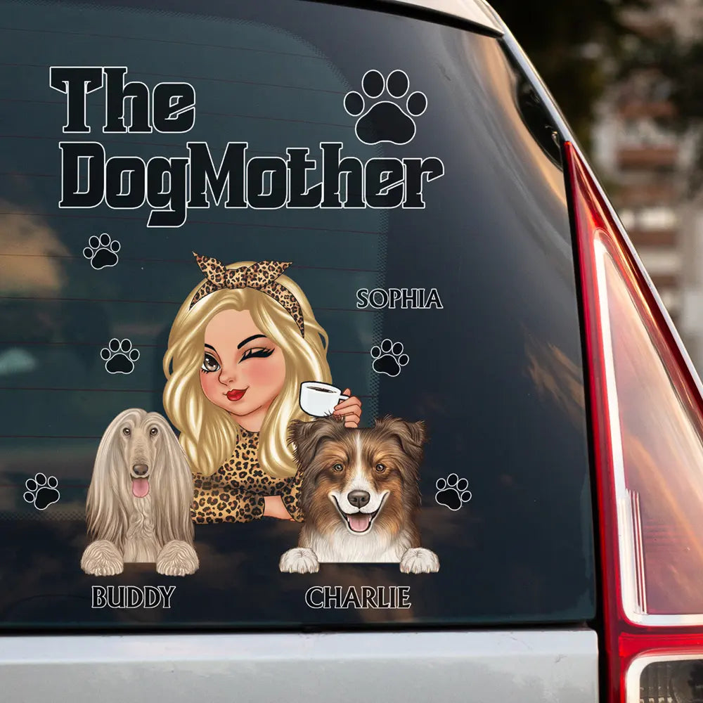 The Dog Mother Dog Mom - Personalized Decor Decal