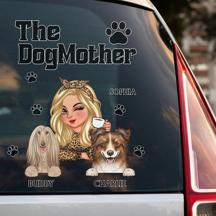 The Dog Mother Dog Mom - Personalized Decor Decal