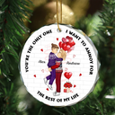 Annoying For The Rest Of My Life Couples - Personalized Circle Glass Ornament