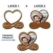 Gift For Couples,Gift For Husband,Gift For Wife,Gift For Boyfriend,Gift For Girlfriend,Love - Custom Photo Heart Drive Safe - Personalized Custom Shaped Car Visor Clip