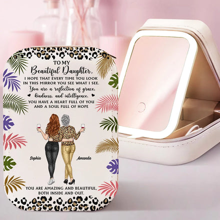 I Hope That Every Time You Look - Personalized Makeup Box With LED Mirror