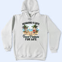 Gift For Couples,Gift For Husband,Gift For Wife,Gift For Boyfriend,Gift For Girlfriend,Travel,Happy - Travel Partners For Life - Personalized T Shirt
